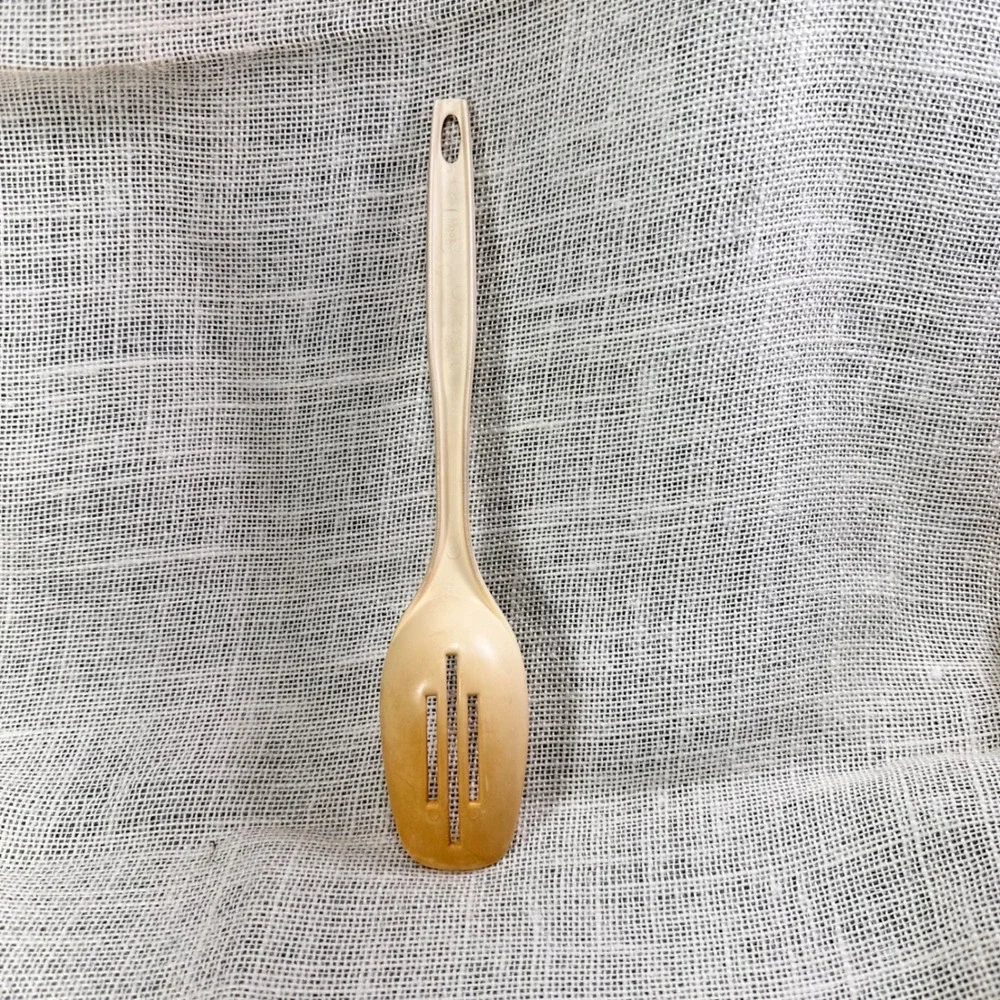 Vintage Foley Slotted Spoon Cream‎ Nylon USA Kitchen Utensil 11